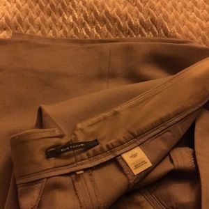 Elie Tahari light brown wide leg pants